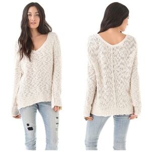 Free People Songbird Sweater in Ivory